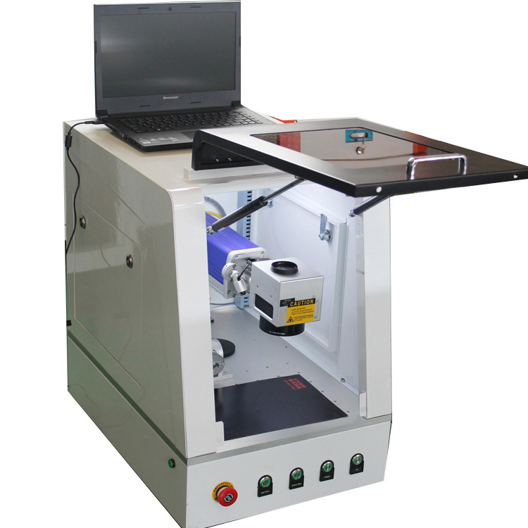 Ingesloten Fiber Lasermarkeermachine