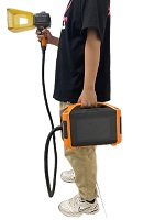 Handheld batterijvezel lasermarkeringsmachine, bandengraventmachine