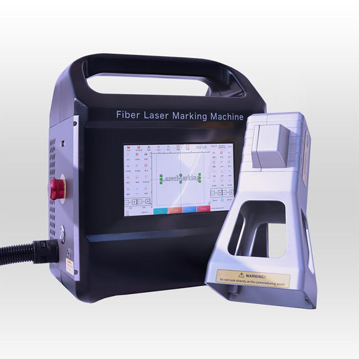 Mini-handheld fiberlasermarkeermachine