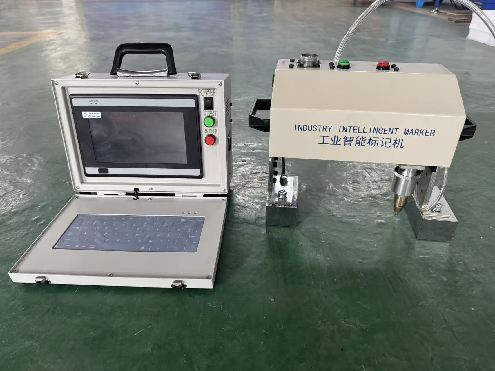 Schermcontroller Pneumatische markeermachine, draagbare puntpinmarkeermachine